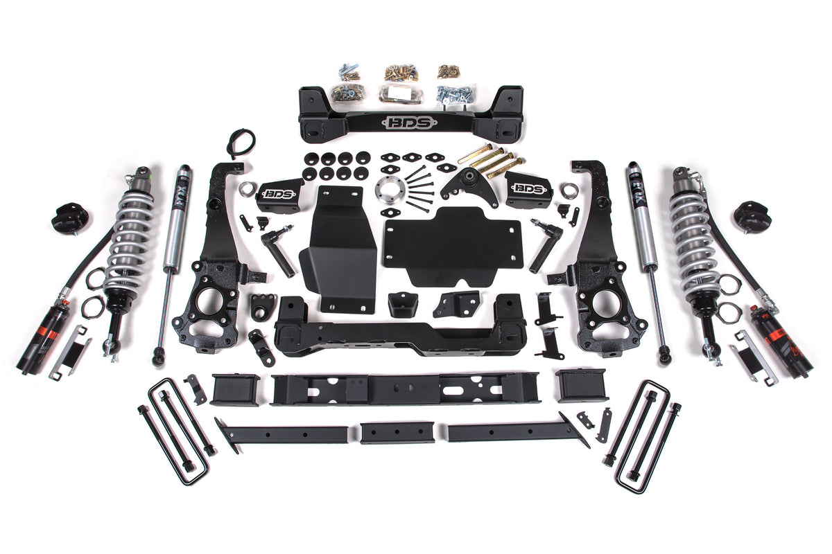 BDS Suspension 6 Inch Lift Kit FOX 2.5 Coil-Over Ford Ranger 19-23 4WD Cast Aluminum Knuckle (BDS1547FDSC)