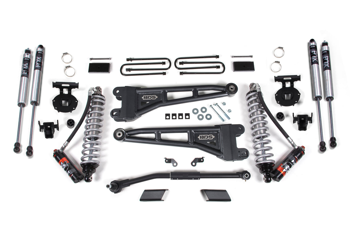 BDS Suspension 3 Inch Lift Kit w/ Radius Arm FOX 2.5 Performance Elite Coil-Over Conversion Ford F250/F350 Super Duty 20-22 4WD Diesel (BDS1549FPE)
