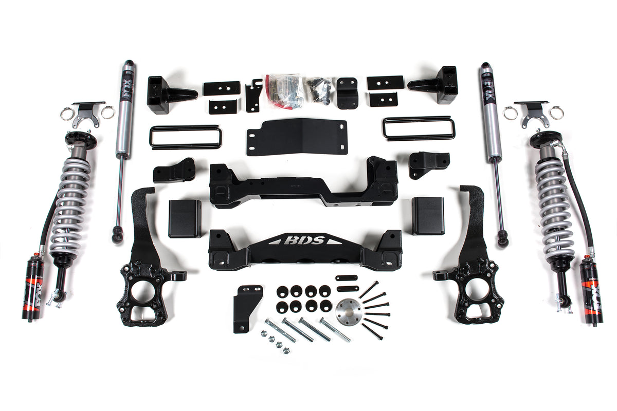 BDS Suspension 4 Inch Lift Kit FOX 2.5 Performance Elite Coil-Over Ford F150 15-20 4WD (BDS1590FPE)