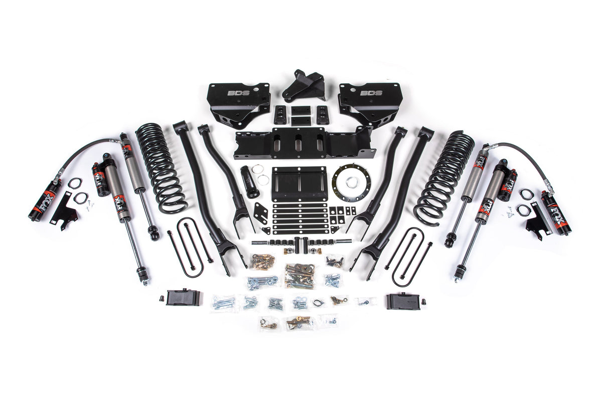BDS Suspension 4 Inch Lift Kit w/ 4-Link Ram 3500 19-23 4WD Diesel 6 Bolt Forx 2.5 Performance Elite Shocks (BDS1667FPE)