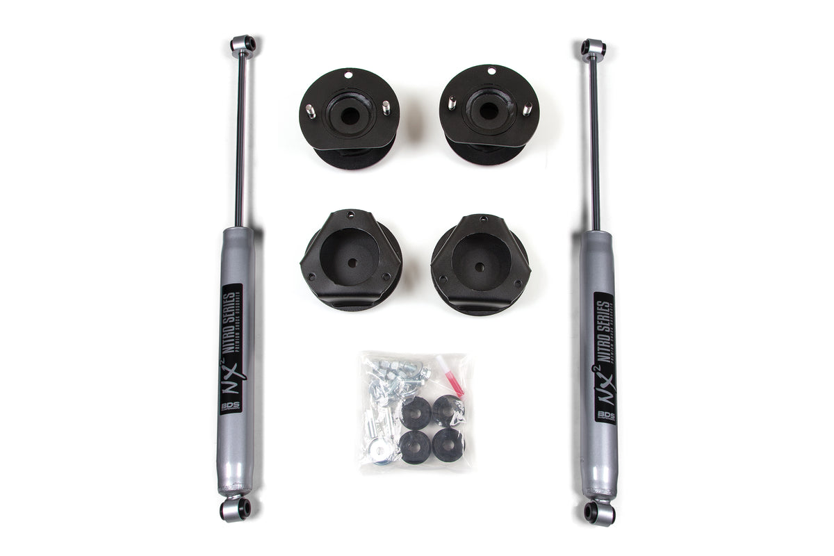 BDS Suspension 2 Inch Lift Kit Chevy Trailblazer or GMC Envoy 02-09 Fox 2.0 Performance Shocks (BDS168FS)