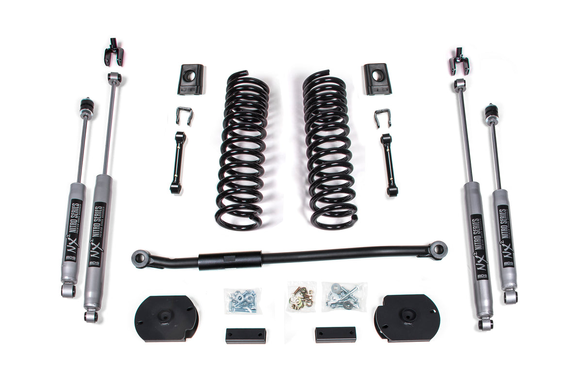 BDS Suspension 2 Inch Lift Kit Ram 2500 Power Wagon 14-23 4WD NX2 Nitro Shocks (BDS1711H)