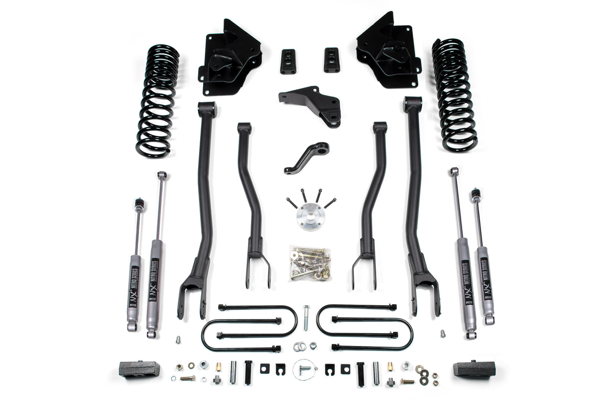BDS Suspension 4 Inch Lift Kit w/ 4-Link Ram 3500 13-18 4WD Diesel 2 Inch Block Fox 2.5 Performance Elite (BDS1776FPE)