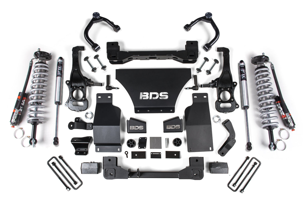 BDS Suspension 2.5 Inch Lift Kit FOX 2.0 Performance Coil-Over Chevy Trail Boss or GMC AT4 1500 19-24 4WD Gas (BDS1804FPE)