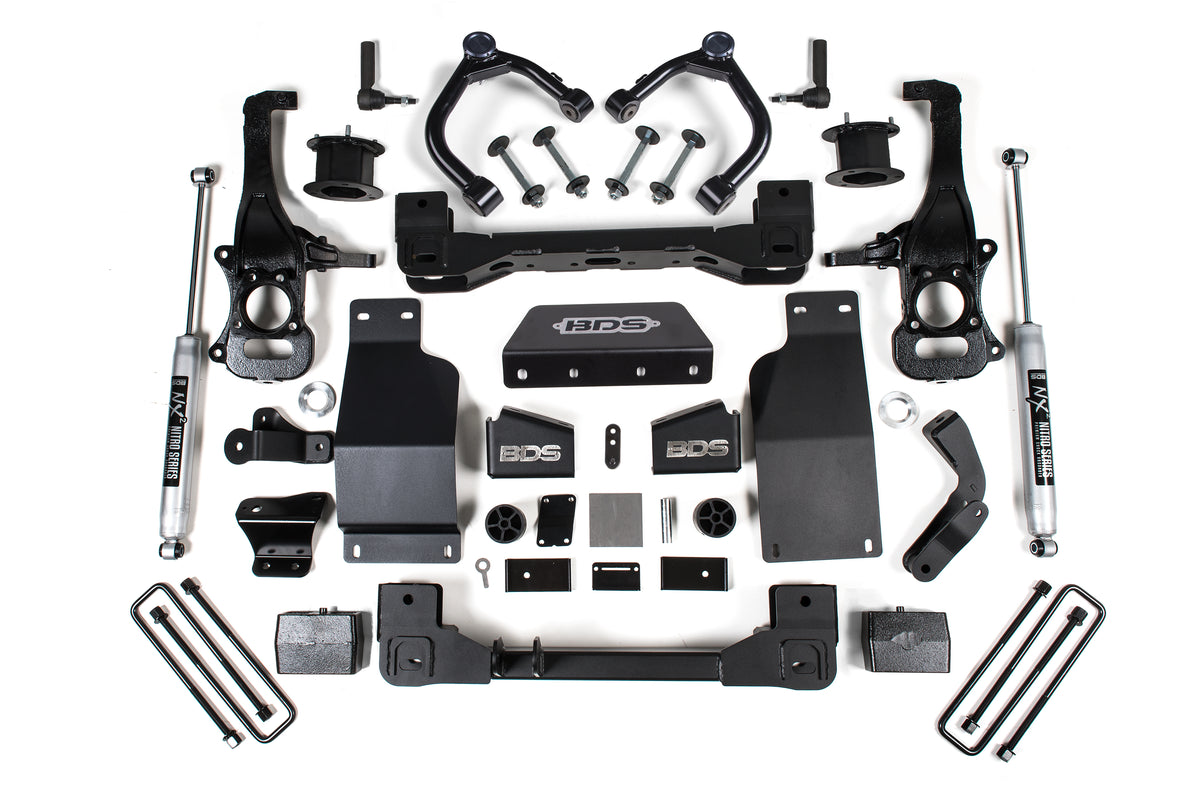 BDS Suspension 4 Inch Lift Kit Chevy Trail Boss or GMC AT4 1500 20-24 4WD Diesel NX2 Nitro (BDS1807H)