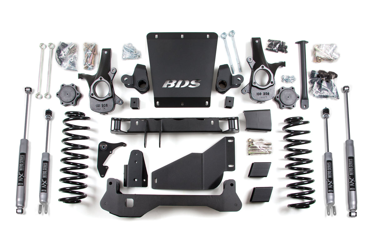 BDS Suspension 6 Inch Lift Kit Chevy/GMC Avalanche Surburban Tahoe or Yukon 1500 00-06 4WD Auto Ride Equipped (BDS1816H)
