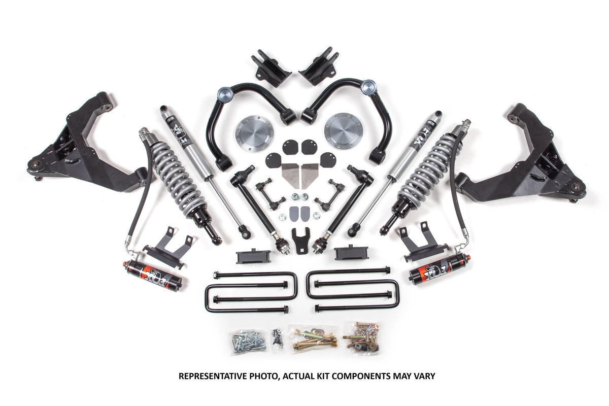 BDS Suspension 11-19 Chevrolet Silverado 2500HD/3500HD - GMC Sierra 2500HD/3500HD 4WD (Diesel) 3 Inch Coilover Conversion Kit, Stock Rear - Fox 2.5 Performance Elite Series C/O, Fox 2.5 Performance Elite Series Shocks BDS Suspension (BDS1825PES)