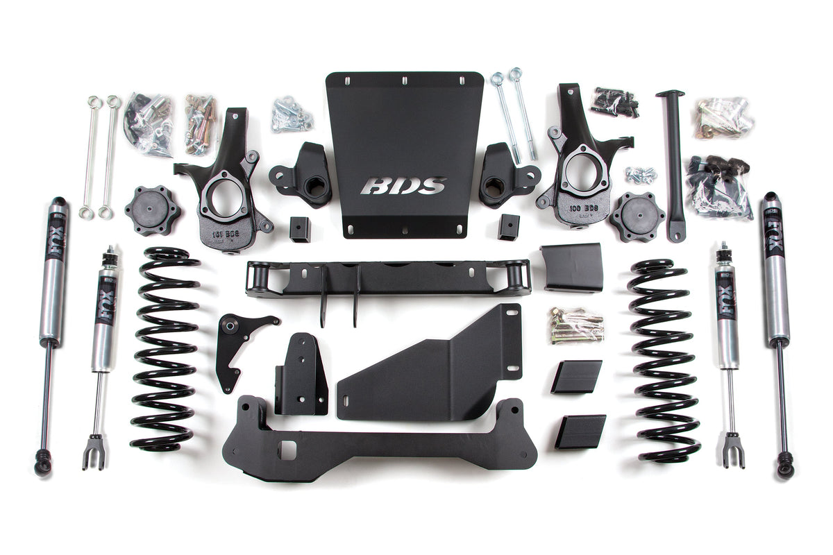 BDS Suspension 6 Inch Lift Kit Chevy/GMC Avalanche Surburban Tahoe or Yukon 1500 00-06 4WD Fox 2.0 Performance (BDS183FS)