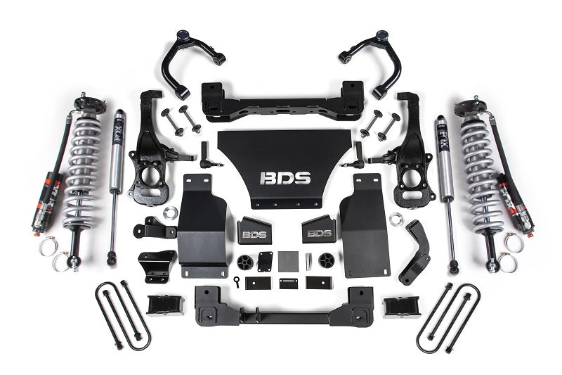 BDS Suspension 2025 Chevy TB/GMC AT4 1500 4WD 2.5 Inch Suspension Lift Kit V8 Gas 1 Inch Rear Block -Fox 2.5 PES C/O Front Fox 2.0 PS Rear BDS Suspension (BDS1855PSS)
