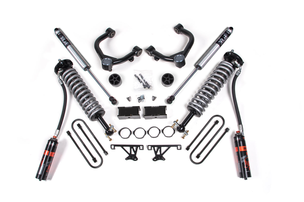BDS Suspension 25-26 Chevy Tb/GMC AT4 1500 4WD 1.5 Inch Suspension Lift Kit, 0.5 Inch Rear, Block - Fox 2.5 Performance Elite Series C/O Front, Fox 2.0 Performance Series Rear BDS Suspension (BDS1858PSS)