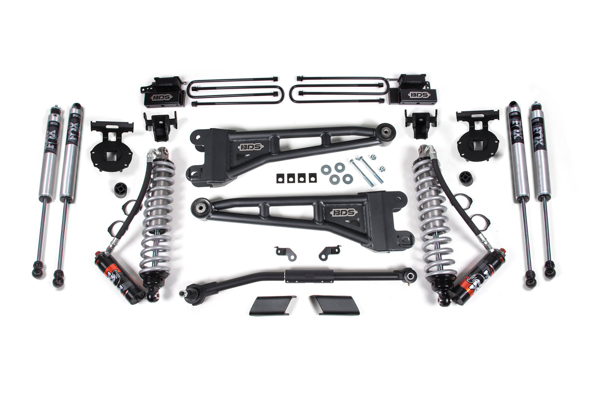 BDS Suspension 2.5 Inch Lift Kit w/ Radius Arm FOX 2.5 Performance Elite Coil-Over Conversion Ford F450 Super Duty 20-22 4WD (BDS1915FPE)