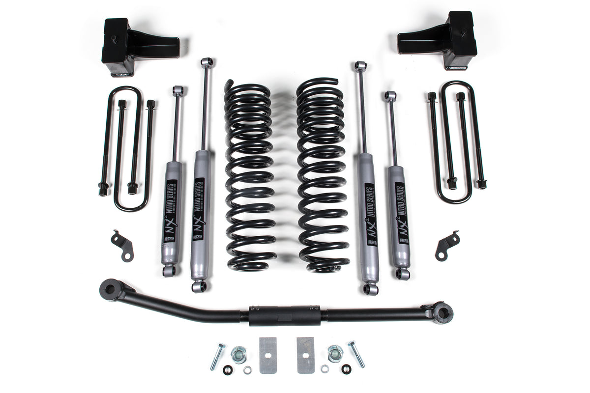 BDS Suspension 2.5 Inch Lift Kit Ford F250/F350 Super Duty 11-16 4WD Diesel No Block Fox 2.0 Performance Shocks (BDS1927FS)