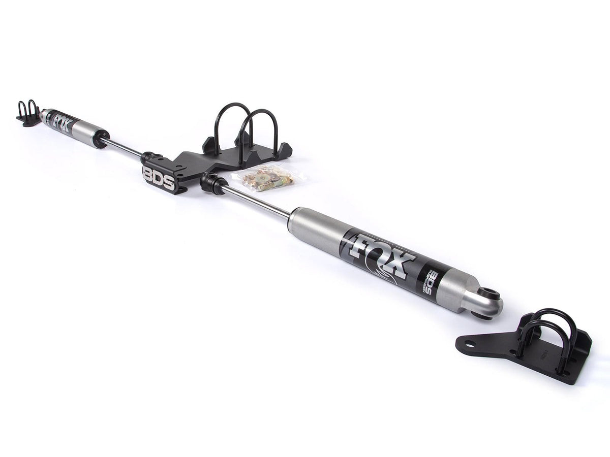 BDS Suspension Dual Steering Stabilizer Kit w/ FOX 2.0 Performance Shocks Ford F450/F550 Super Duty 17-24 4WD (BDS2001FS)
