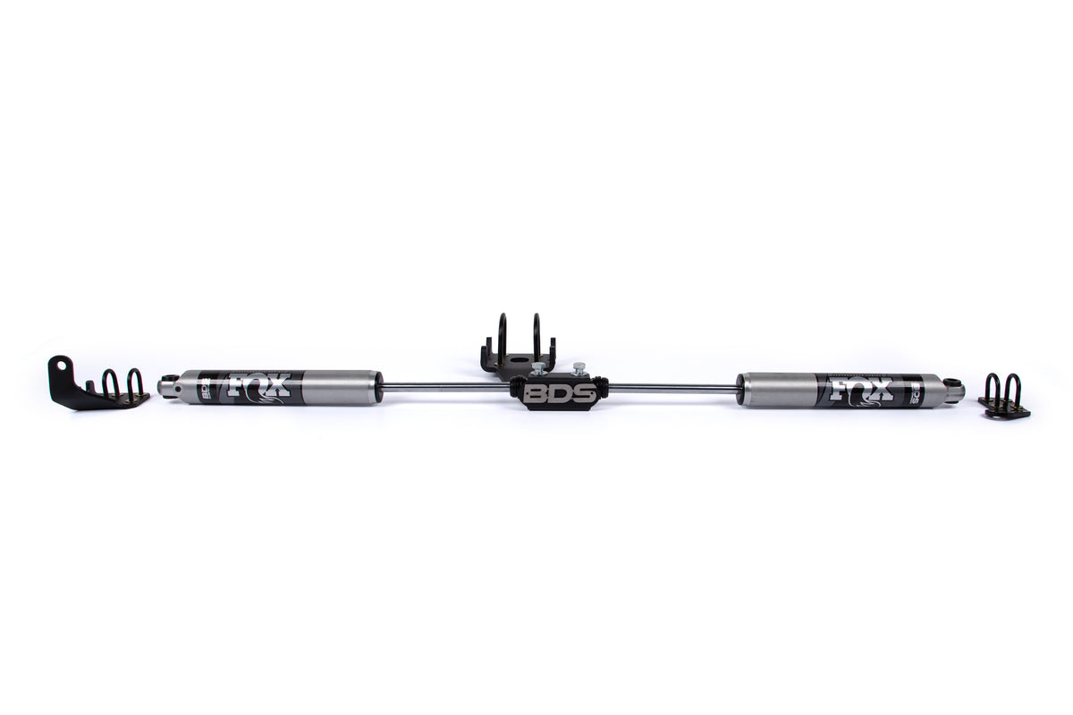 BDS Suspension Dual Steering Stabilizer Kit w/ FOX 2.0 Performance Shocks Dodge Ram 1500 94-01 and 2500 94-02 4WD (BDS2013DF)