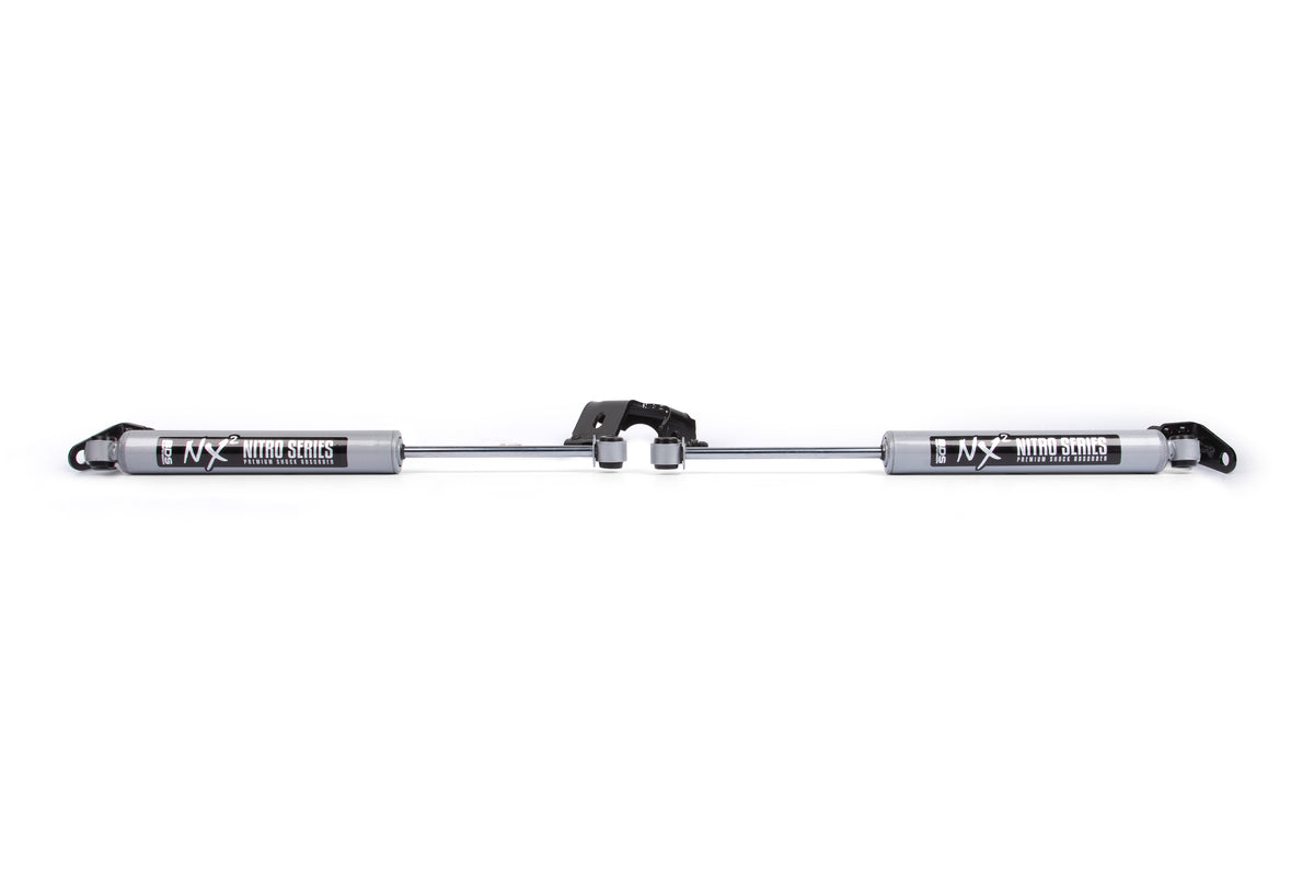 BDS Suspension Dual Steering Stabilizer Kit w/ NX2 Shocks Ford F150 04-08 4WD With BDS Replacement Struts (BDS2018DH)