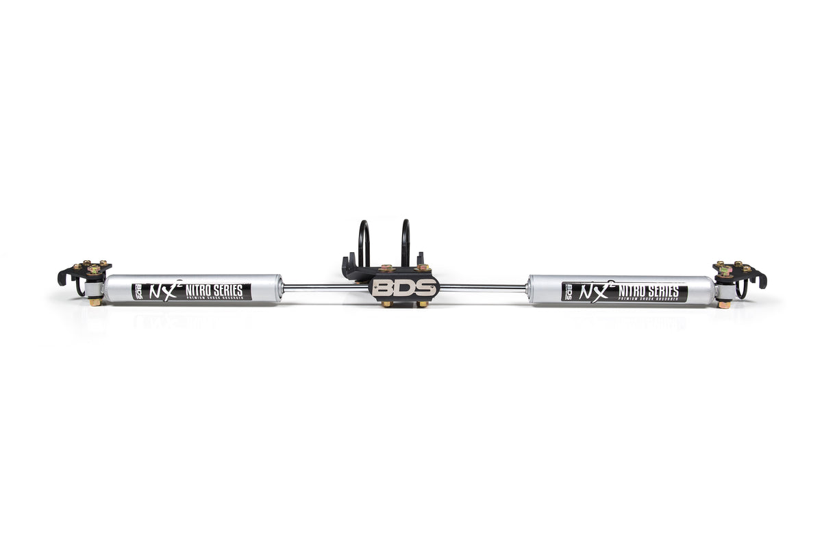 BDS Suspension Dual Steering Stabilizer Kit w/ NX2 Shocks Ford F250/F350 Super Duty 05-24 4WD (BDS2022DH)
