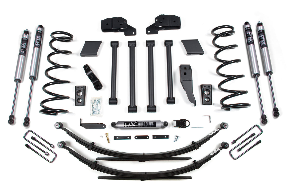 BDS Suspension 94-99 Dodge Ram 2500/3500 4.5 Inch Lift Kit Rear Lift: Block Kit w/Factory Overload-Fox 2.0 Performance Series Shocks BDS Suspension (BDS212FS)