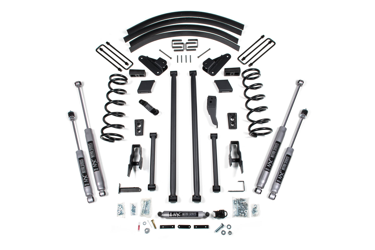 BDS Suspension 4.5 Inch Lift Kit Long Arm Conversion Dodge Ram 2500/3500 94-99 4WD Without Factory Overload NX2 Nitro (BDS213H)