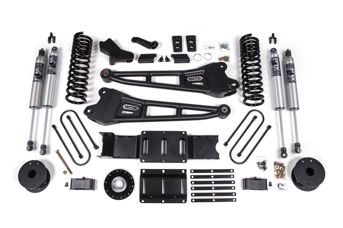 BDS Suspension 25-26 Ram 3500 (Diesel) 4 Inch Radius Arm Suspension Lift Kit W/ Indexing Ring, 3 Inch Rear Lift, Block W/ OE Air Assist - Fox 2.5 IFP PS Shocks BDS Suspension (BDS2169PS)