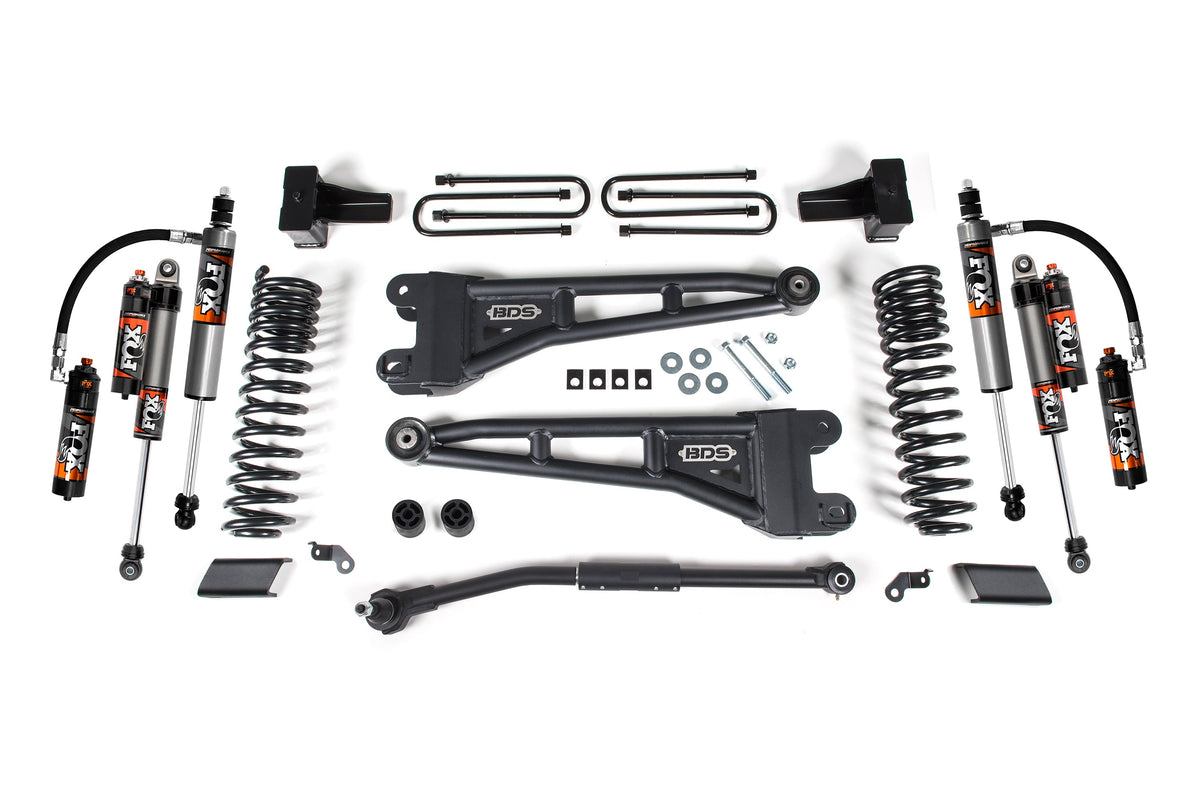 BDS Suspension 2.5 Inch Lift Kit w/ Radius Arm Ford F250/F350 Super Duty 17-19 4WD Diesel Fox 2.5 Performance Elite Shocks (BDS2231FPE)