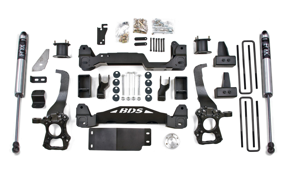 BDS Suspension 09-13 Ford F150 4WD 6 Inch Suspension Lift Kit, 3 Inch Rear Lift, Block - N/A, Nitro Shocks BDS Suspension (BDS2268H)