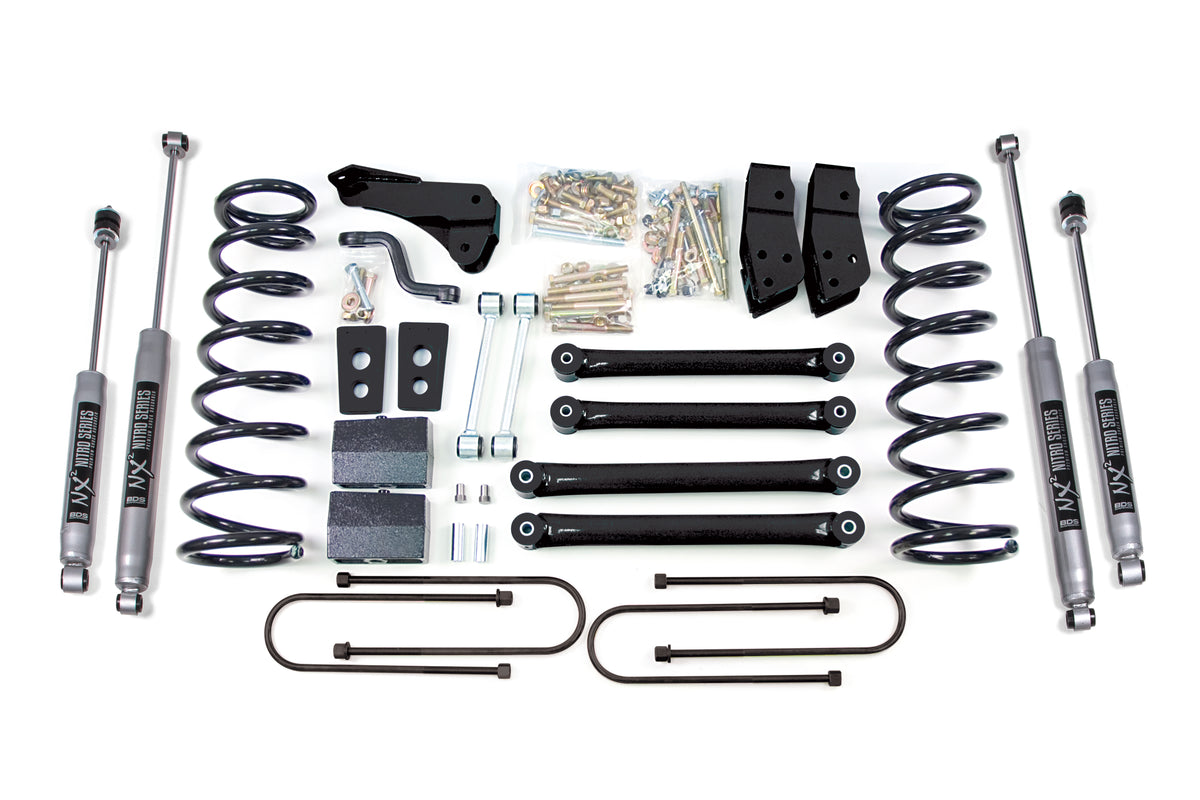 BDS Suspension 4 Inch Lift Kit Dodge Ram 2500 Power Wagon 05-07 4WD 4 Inch Axle NX2 Nitro Shocks (BDS274H)