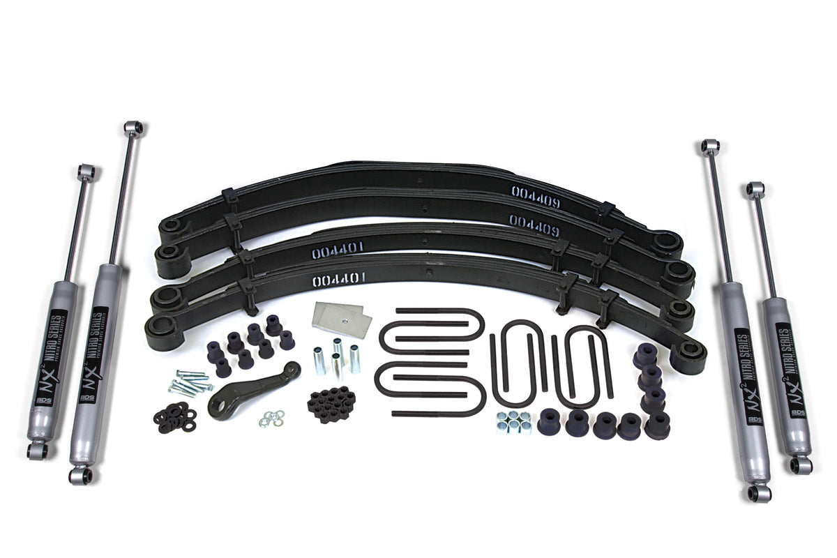BDS Suspension 4 Inch Lift Kit Jeep CJ5/CJ7 76-81 Fox 2.0 Performance Shocks (BDS407FS)