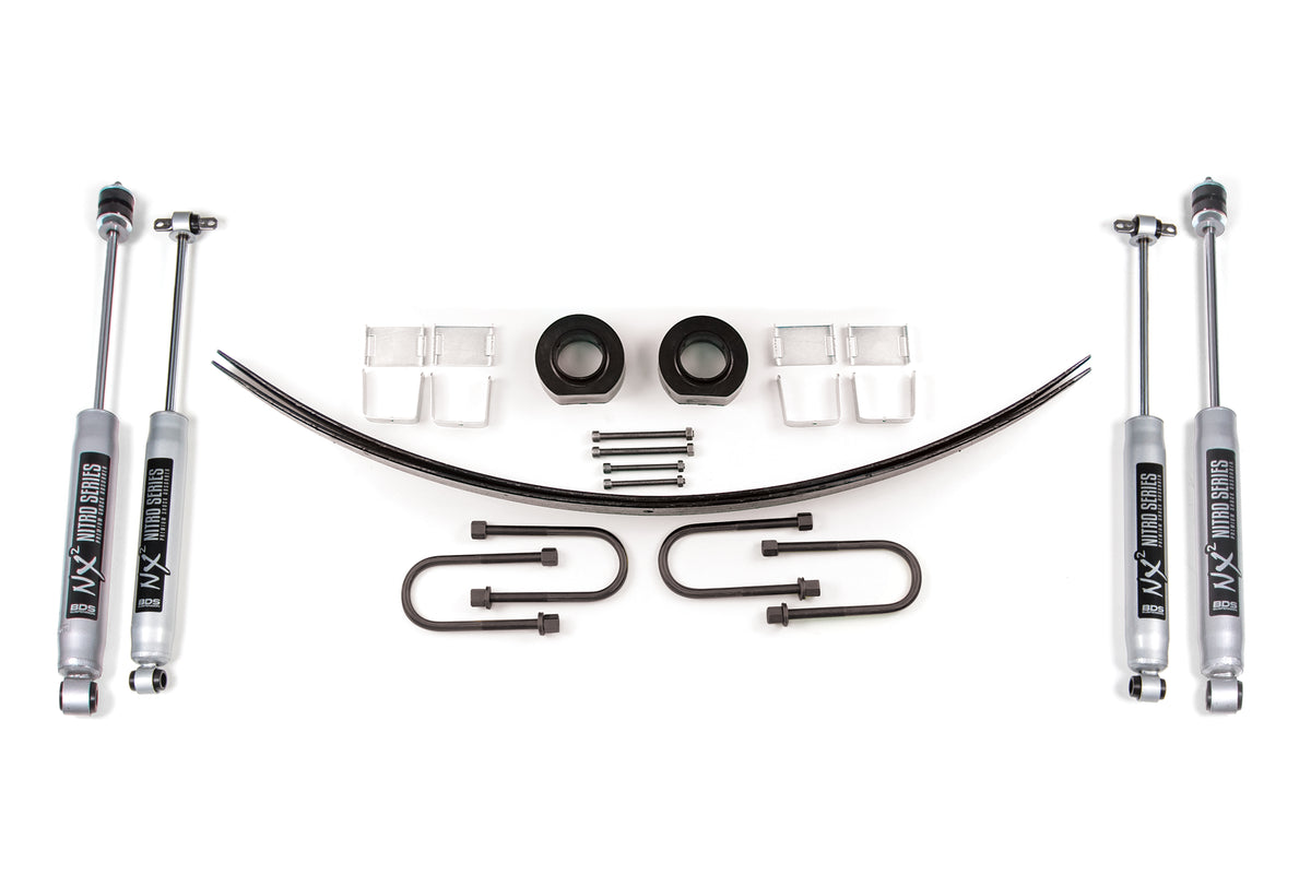 BDS Suspension 1.75 Inch Lift Kit Jeep Cherokee XJ 84-01 Chrysler 8.25 Axle With NX2 Shocks (BDS426H)
