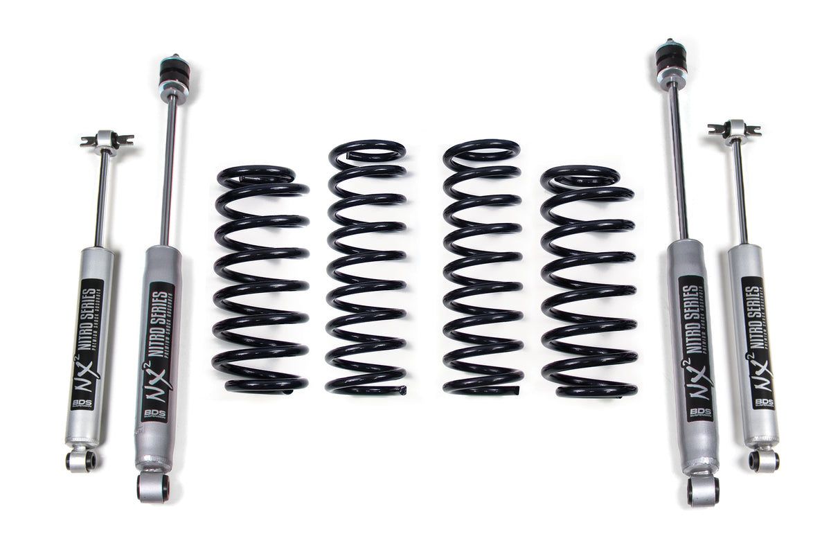 BDS Suspension 2 Inch Lift Kit Jeep Grand Cherokee WJ 99-04 NX2 Nitro Shocks (BDS447H)
