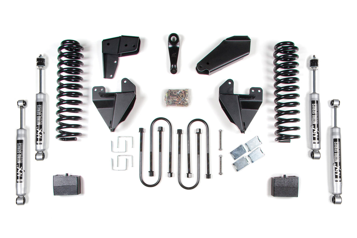 BDS Suspension 6 Inch Lift Kit Ford F100/F150 80-96 4WD 4 Inch Block Kit NX2 Nitro (BDS507H)