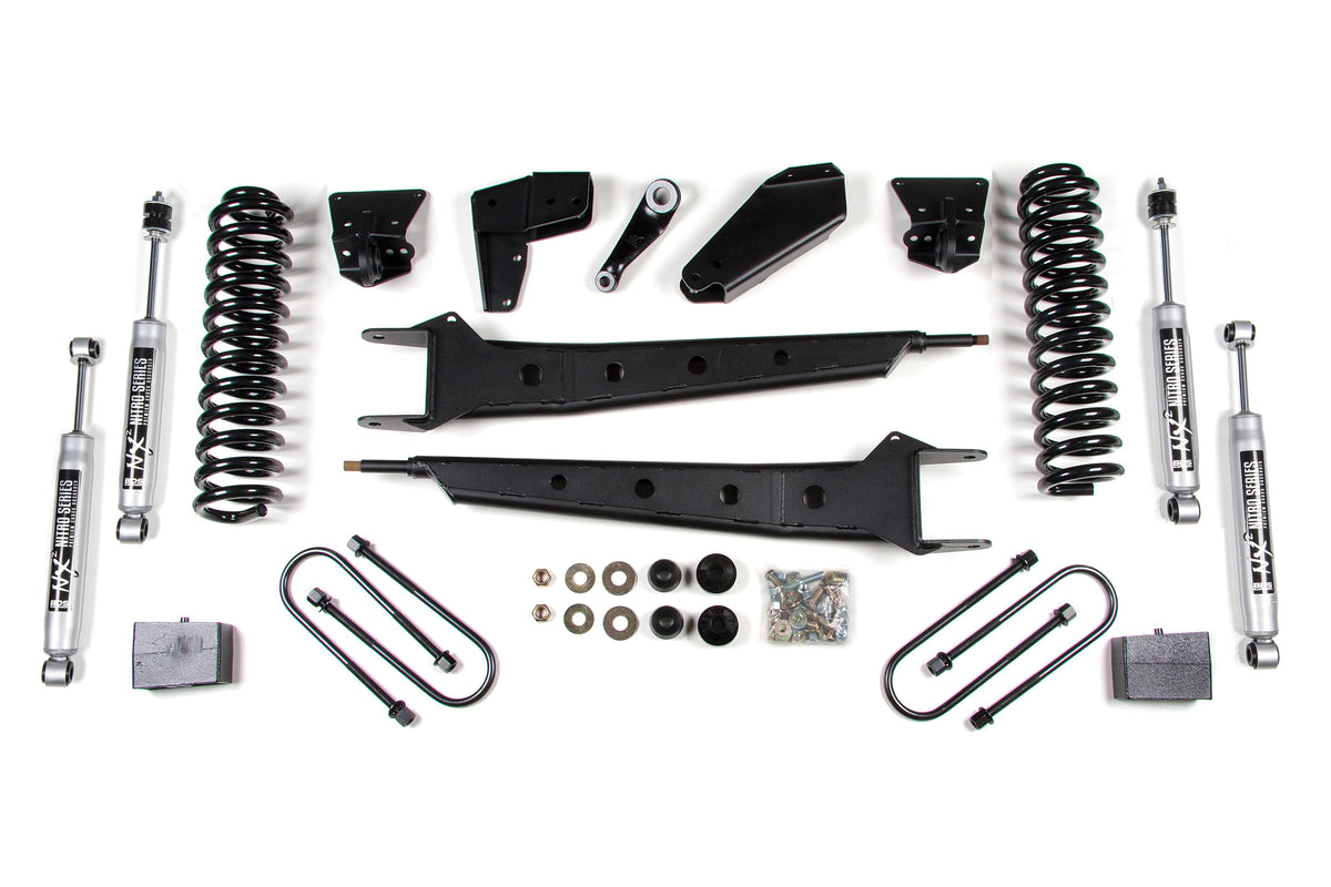 BDS Suspension 6 Inch Lift Kit w/ Radius Arm Ford F100/F150 80-96 4WD 4 Inch Block NX2 Nitro (BDS508H)