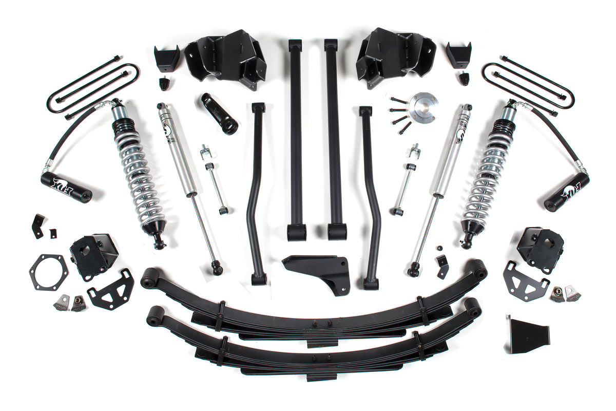 BDS Suspension 6 Inch Lift Kit Long Arm & FOX 2.5 Coil-Over Conversion Dodge Ram 2500/3500 03-07 4WD Fox 2.5 Performance Shocks Diesel Rear Leaf Springs Fox 2.5 Performance Shocks (BDS650F)