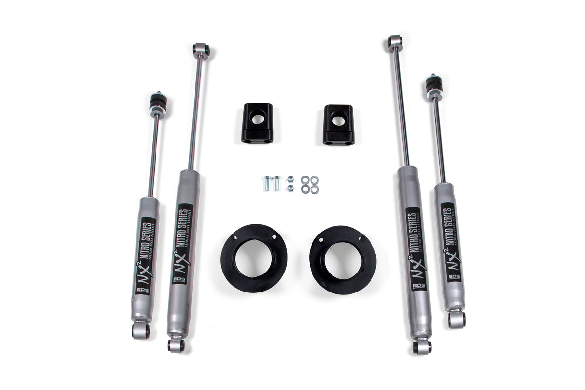 BDS Suspension 2 Inch Leveling Kit Ram 3500 13-24 4WD NX2 Nitro Shocks (BDS694H)