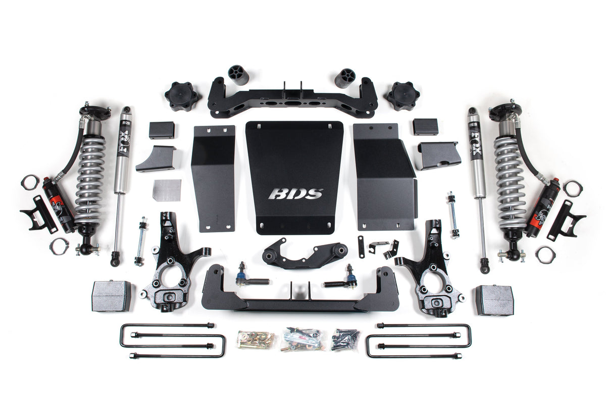 BDS Suspension 6 Inch Lift Kit FOX 2.0 Performance Block Lift Coil-Over Cast Steel 14-18 Silverado/Sierra 1500 4WD BDS Suspension (BDS710PSS)