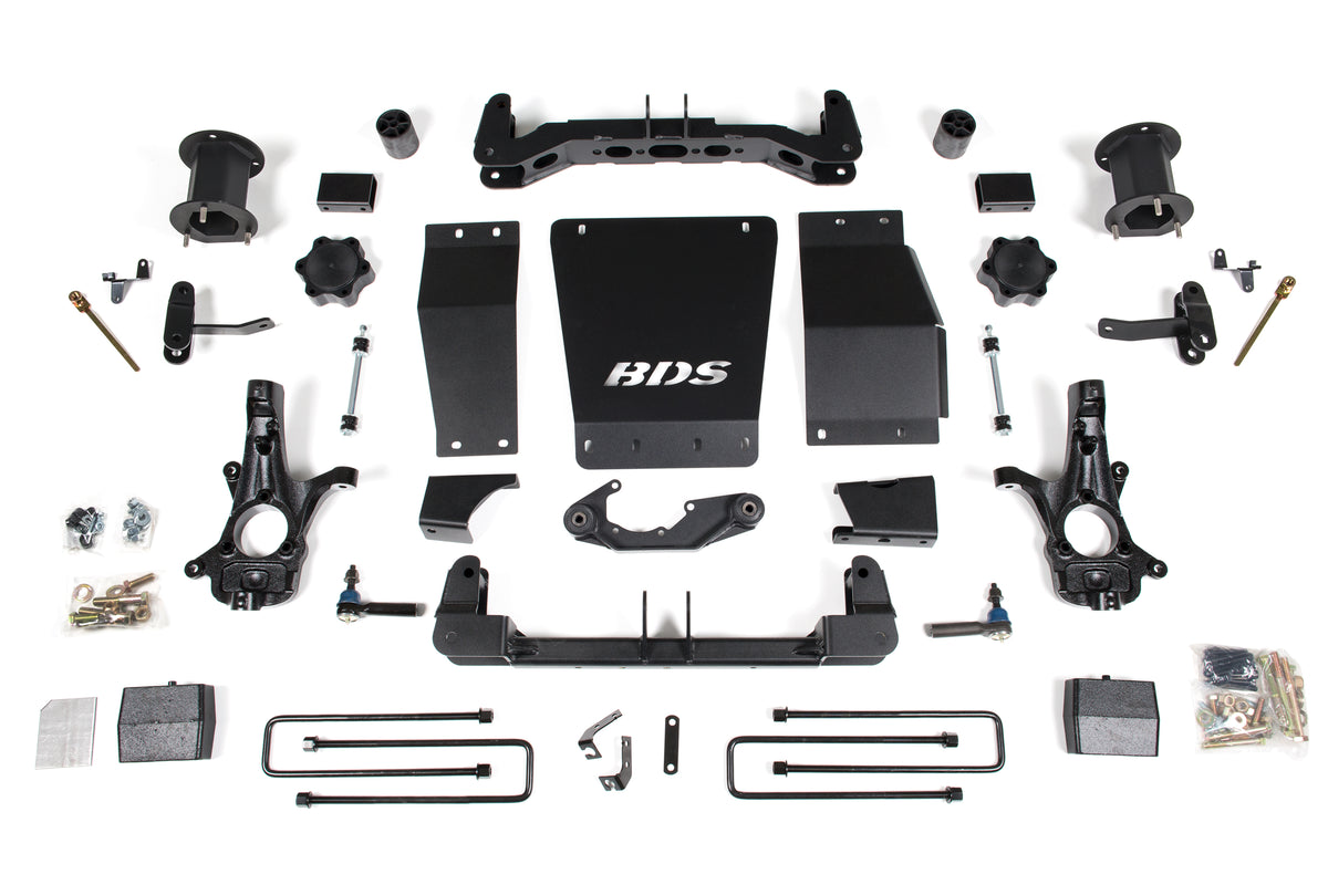 BDS Suspension 6 Inch Lift Kit GMC Sierra 1500 14-18 4WD Magneride Equipped Cast Steel Control Arm (BDS725H)