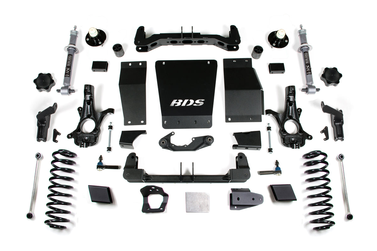 BDS Suspension 6 Inch Lift Kit Chevy/GMC Suburban Tahoe Yukon/XL 1500 15-19 4WD Autoride Equipped Aluminum / Stamped Steel Control Arm (BDS736H)