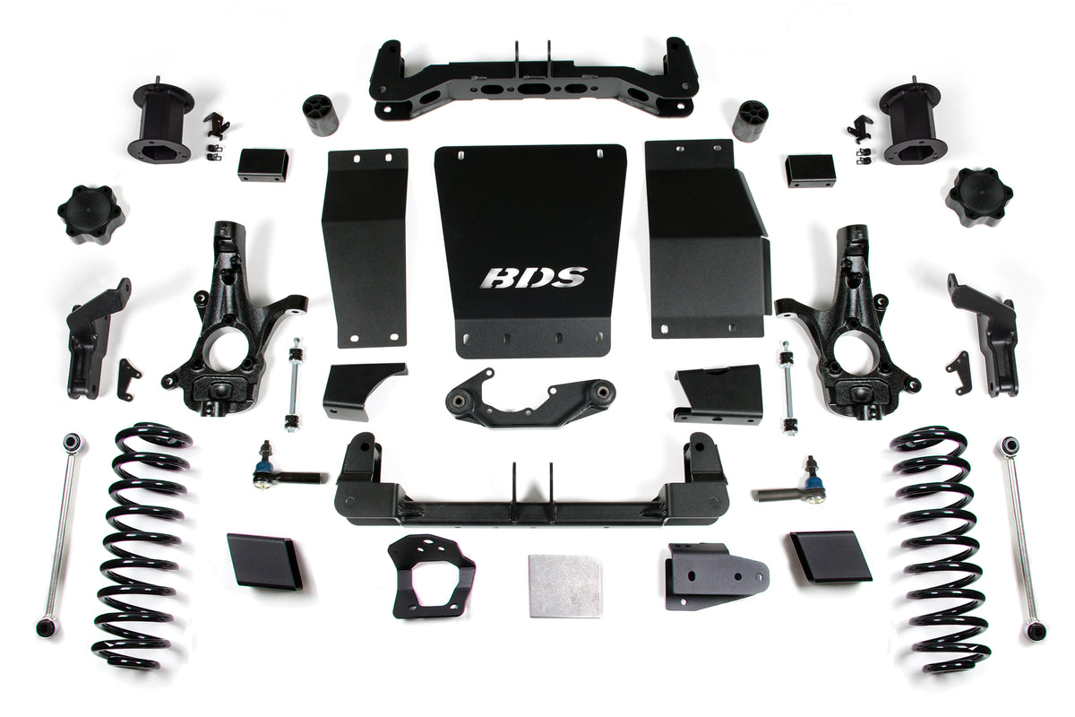 BDS Suspension 6 Inch Lift Kit Chevy/GMC Suburban Tahoe Yukon/XL 1500 15-19 4WD Magneride Equipped Aluminum/ Stamped Steel Control Arm (BDS752H)
