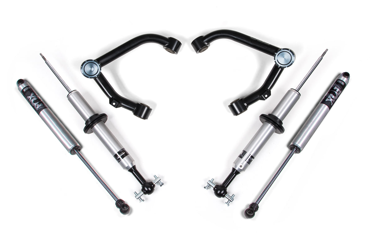 BDS Suspension 2 Inch Lift Kit FOX 2.0 Snap Ring Strut Silverado/Sierra 1500 14-18 4WD Cast Steel Control Arm Fox 2.0 Performance Shocks (BDS757FSR)