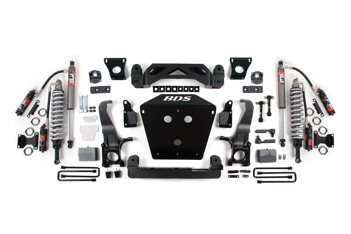 BDS Suspension 16-21 Toyota Tundra 5 Inch Suspension System, 3 Inch Rear Block - Fox 2.5 Performance Elite Series C/O, Fox 2.5 Performance Elite Series Shocks BDS Suspension (BDS819FPE)