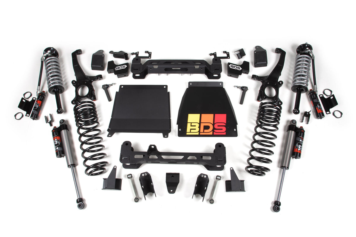 BDS Suspension 22-26 Toyota Tundra 4WD 7 Inch Suspension Lift Kit, 5 Inch Rear, Coil Spring - Fox 2.5 Performance Elite Series C/O Front, Fox 2.5 Performance Elite Series Rear BDS Suspension (BDS840PES)