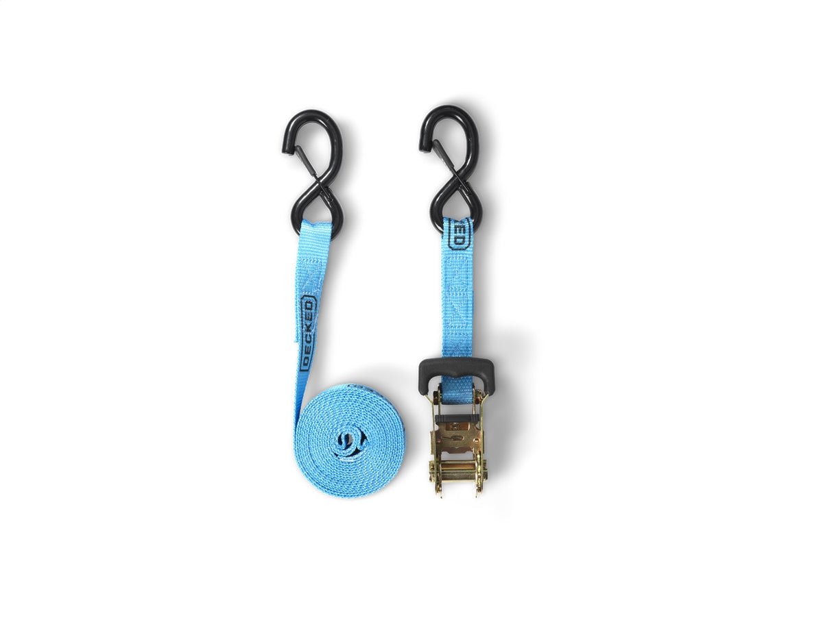 DECKED Rachet Straps - standard ratchet straps with DECKED logo - Blue
