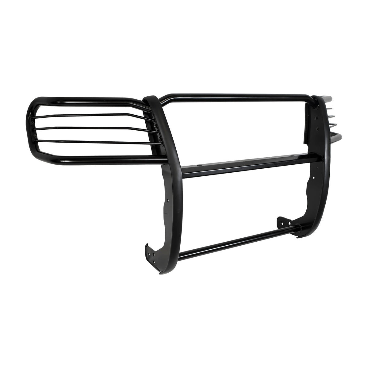 TrailFX Grille Guard For Toyota Tacoma - Powder Coated Gloss Black Steel With Brush Guard Without (E0003B)
