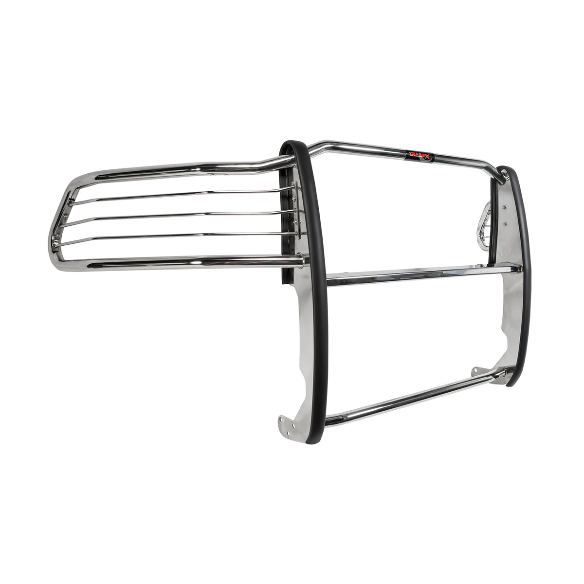 TrailFX Grille Guard For Dodge Ram 1500, Ram 1500, Ram 1500 Classic - Polished Stainless Steel With Brush Guard Without Skid (E0011S)