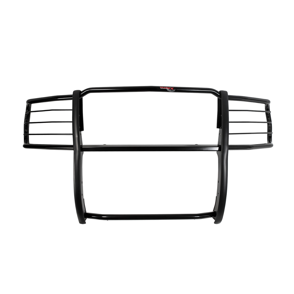 TrailFX Grille Guard For Chevrolet Silverado 1500, Chevrolet Silverado 1500 LD - Powder Coated Gloss Black Steel With Brush Guard Without (E0033B)