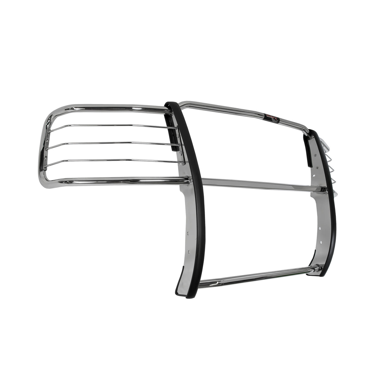 TrailFX Grille Guard For Chevrolet Silverado 1500, Chevrolet Silverado 1500 LD - Polished Stainless Steel With Brush Guard Without Skid (E0033S)