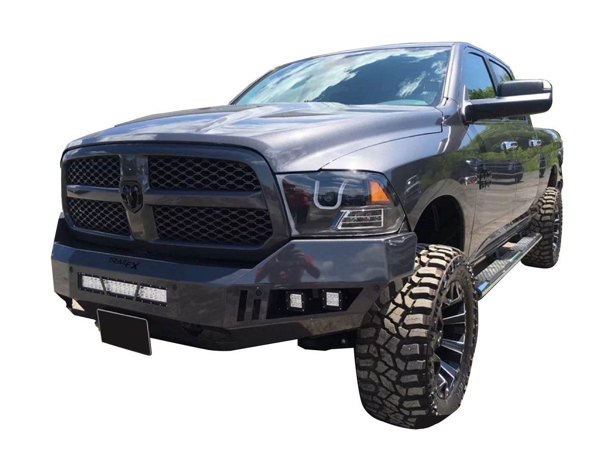 TrailFX Bumper For Ram 1500, Ram 1500 Classic - One Piece Design Direct Fit Mounting Hardware Included W/O (FLDB006TI)