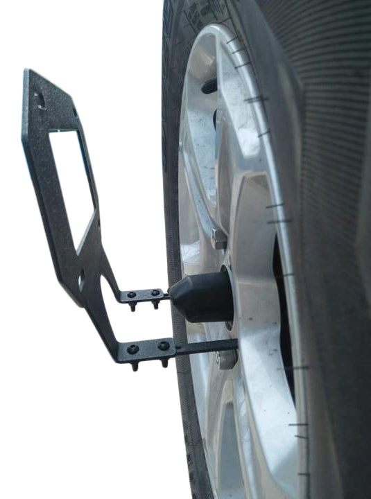 TrailFX License Plate Bracket For Jeep Wrangler - Designed for Spare Tire & Wheel Mount, With Hardware And (JL07LP)