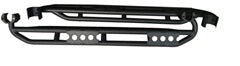 TrailFX Rocker Panel Guard For Jeep Wrangler, Jeep Wrangler JK - Flat Textured Black Steel (J041T)