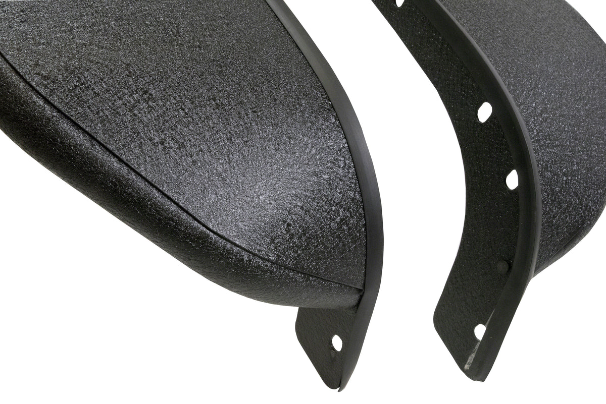 TrailFX Fender Flare For Jeep Wrangler, Jeep Wrangler JK - 7-1/2 Inch Tire Coverage Textured Powder Coated Black 1-1/2 (J052FF)