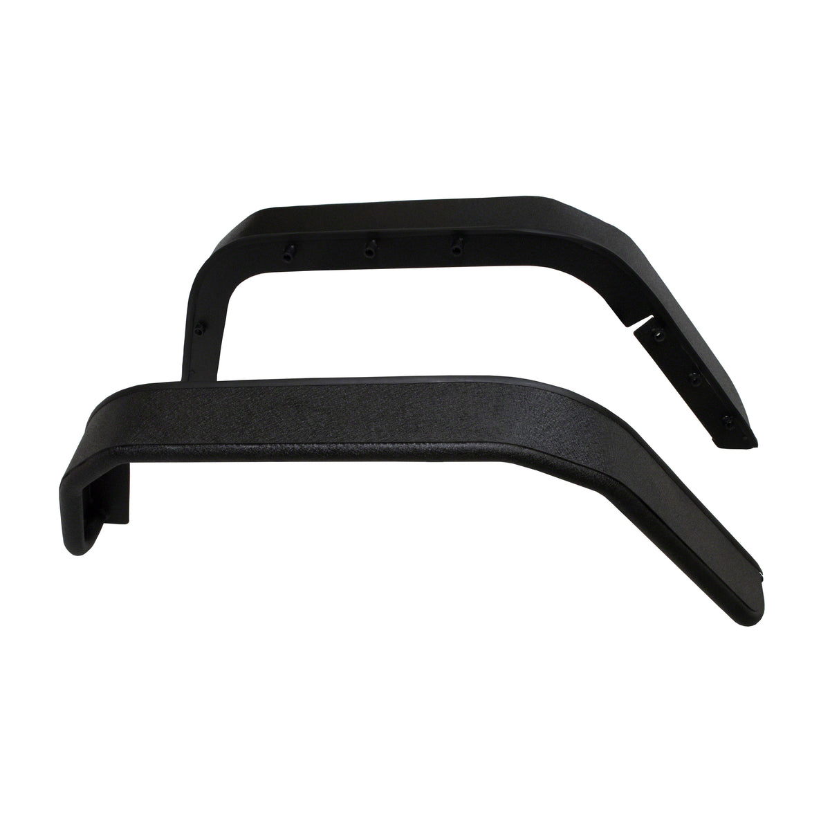 TrailFX Fender Flare For Jeep Wrangler, Jeep Wrangler JK - 5-1/2 Inch Tire Coverage Textured Powder Coated Black 1-1/2 (J052RF)